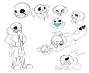 undertale sans sketch study by vdragon 